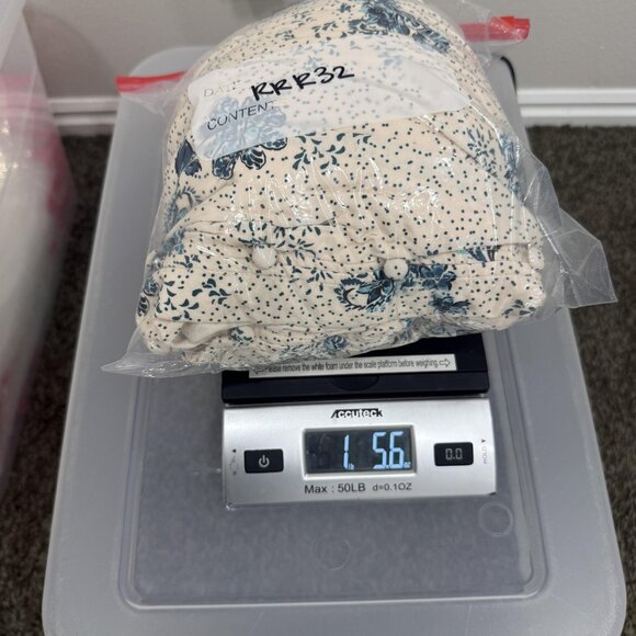 Torrid Dress Womens 1 Cream Blue Floral Boho Maxi V Neck Short Sleeve Plus Size - Picture 10 of 10